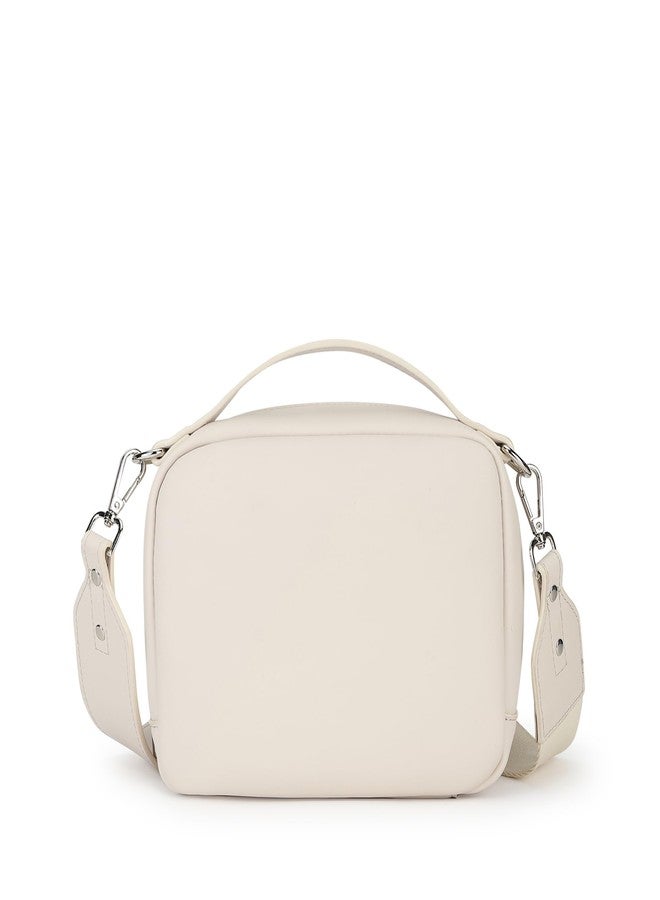 Fastrack Pastel Satchel Bag for Women | Faux Leather Handbag with Flap Closure, Inner Organizer Pockets and Detachable Strap | Compact Everyday Satchel for Errands, Outings and City Wear - Image 5